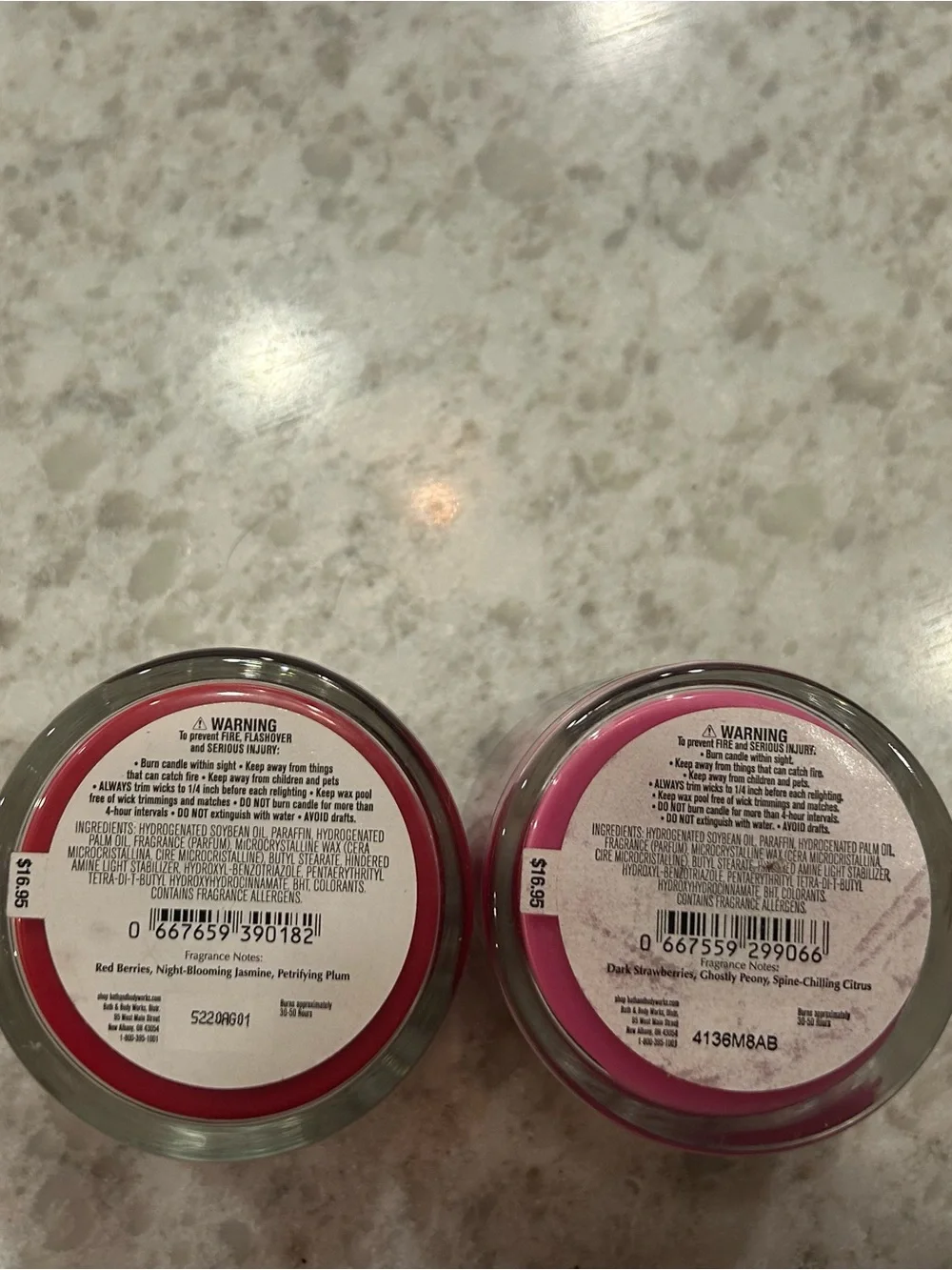 “New” Bath & Body Works Vampire Blood & Ghoul Friend Single Wick Candles 8 oz